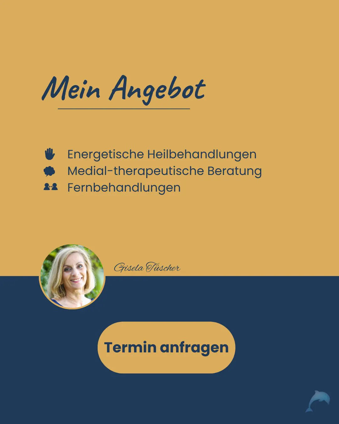 Gisela Tüscher: Mein Angebot. Energetische Heilbehandlungen, medial-therapeutische Beratung, Fernbehandlungen. Termin anfragen